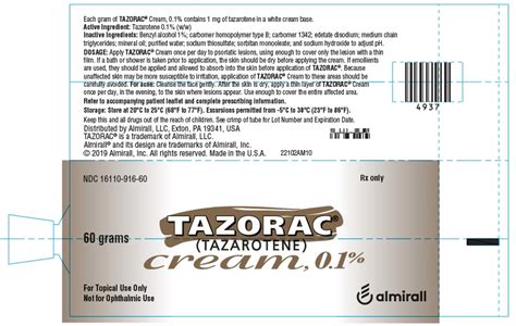 are the same ingredients in tazorac and tazarotene generic